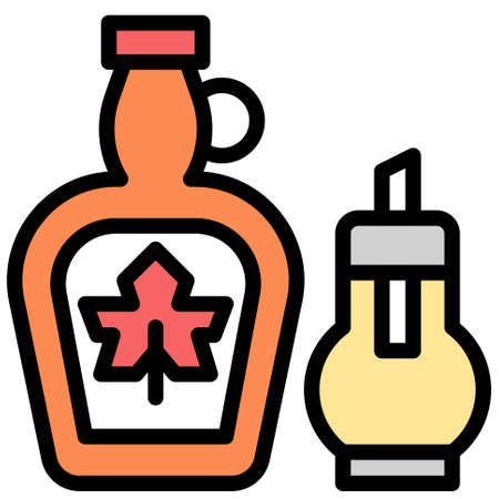 Maple syrup icon, Supermarket and Shopping mall related vector illustrationのイラスト素材
