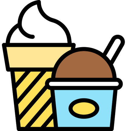 Ice cream icon, Supermarket and Shopping mall related vector illustrationのイラスト素材