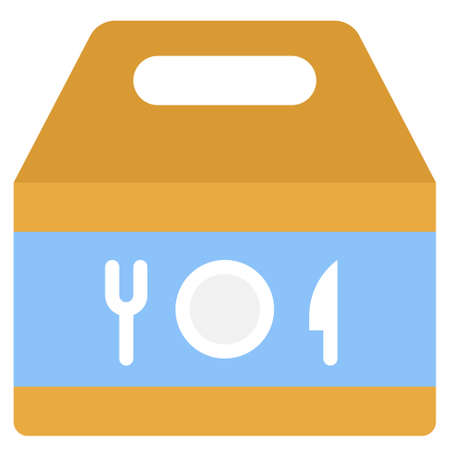 Takeout icon, Supermarket and Shopping mall related vector illustrationのイラスト素材
