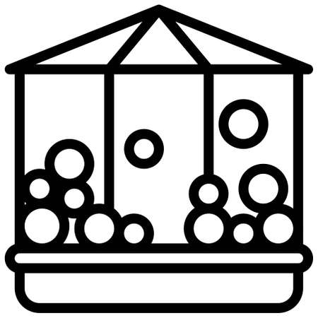 Ball house icon, Supermarket and Shopping mall related vector illustrationのイラスト素材