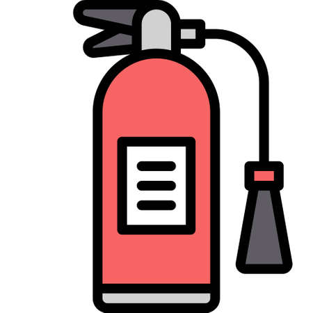 Fire extinguisher icon, Supermarket and Shopping mall related vector illustrationのイラスト素材