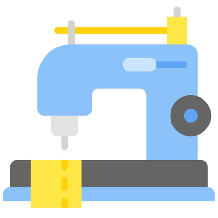 Sewing machine icon, Supermarket and Shopping mall related vector illustrationのイラスト素材
