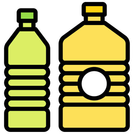 Vegetable oil icon, Supermarket and Shopping mall related vector illustrationのイラスト素材