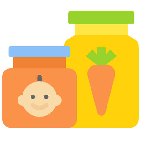 Baby food icon, Supermarket and Shopping mall related vector illustrationのイラスト素材
