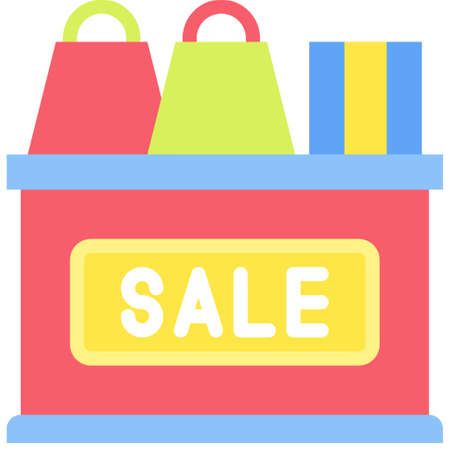 Sale icon, Supermarket and Shopping mall related vector illustrationのイラスト素材