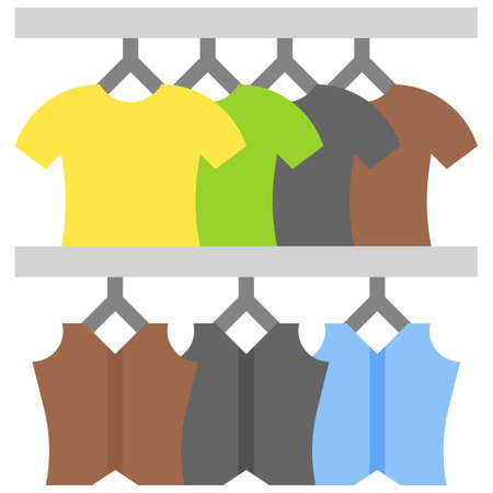 Cloth Shop icon, Supermarket and Shopping mall related vector illustrationのイラスト素材