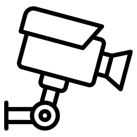 CCTV icon, Supermarket and Shopping mall related vector illustrationのイラスト素材