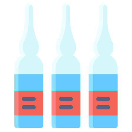 Ampoule icon, Vaccine Development related vector illustrationのイラスト素材