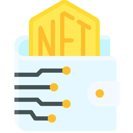 Wallet icon, Non fungible token related vector illustrationのイラスト素材