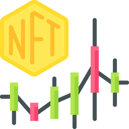 Price change icon, Non fungible token related vector illustrationのイラスト素材