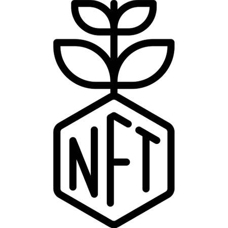 Investment icon, Non fungible token related vector illustrationのイラスト素材