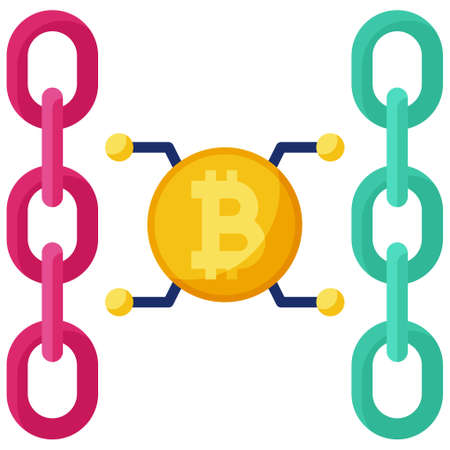 Bridge icon, Cryptocurrency related vector illustration
