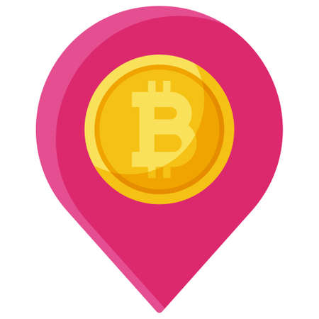 Address icon, Cryptocurrency related vector illustrationのイラスト素材
