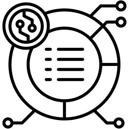Portfolio icon, Decentralized finance related vector illustrationのイラスト素材