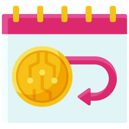 Return of investment icon, Decentralized finance related vector illustrationのイラスト素材