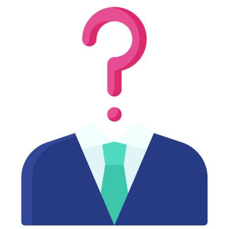 Anonymity icon, Blockchain technology related vector illustrationのイラスト素材