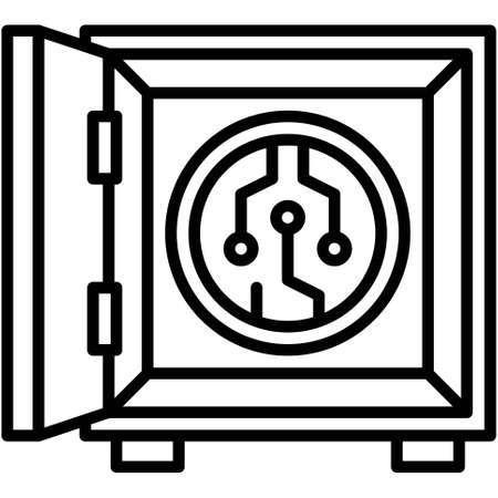 Proof Of Stake icon, Blockchain technology related vector illustrationのイラスト素材