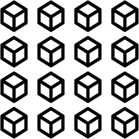 Node icon, Blockchain technology related vector illustrationのイラスト素材