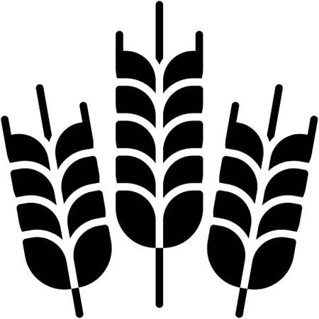 Wheat icon, Ukraine and Ukrainians related vector illustrationのイラスト素材
