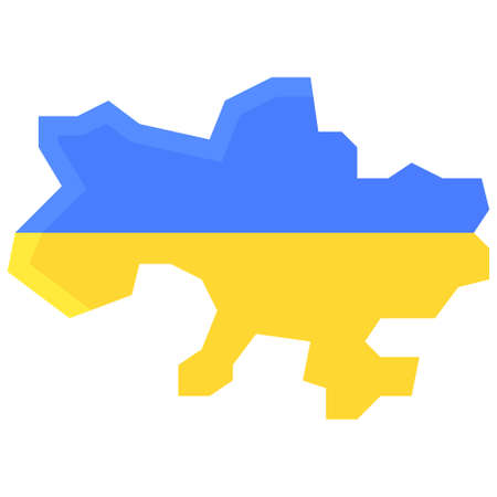 Ukraine map icon, Ukraine and Ukrainians related vector illustrationのイラスト素材