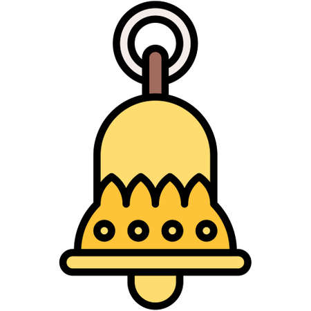 Church bell icon, Traditions of Christianity related vector illustrationのイラスト素材