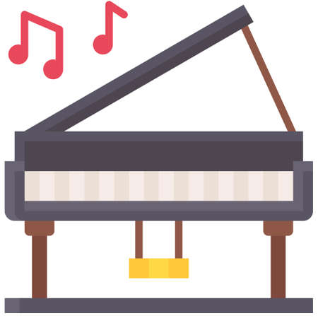 Piano icon, Traditions of Christianity related vector illustrationのイラスト素材