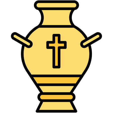 Jar icon, Traditions of Christianity related vector illustrationのイラスト素材