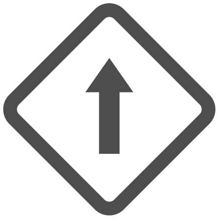 Go straight sign icon, traffic symbol or traffic sign vector 
