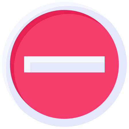 No entry icon, no symbol or prohibition sign vector illustrationのイラスト素材