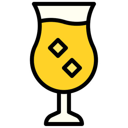 Cocktail icon, Festa junina related vector illustrationのイラスト素材