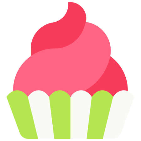 Cupcake icon, Festa junina related vector illustration
