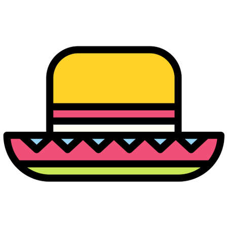 Hat icon, Festa junina related vector illustrationのイラスト素材