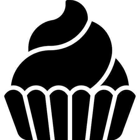 Cupcake icon, Festa junina related vector illustrationのイラスト素材
