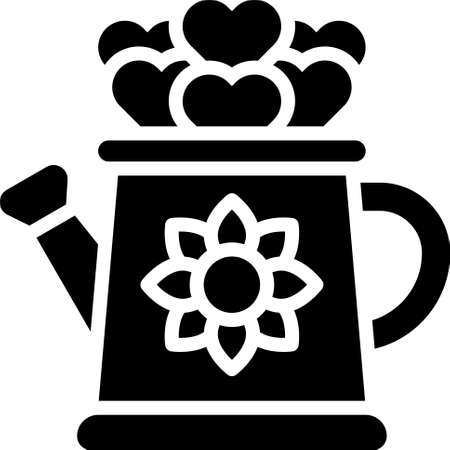 Watering can icon, Festa junina related vector illustrationのイラスト素材