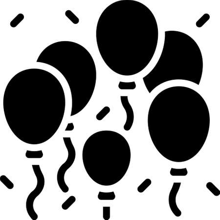 Balloons icon, Festa junina related vector illustrationのイラスト素材