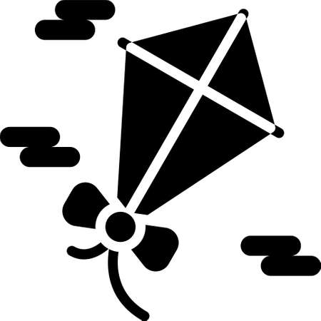 Kite icon, Festa junina related vector illustrationのイラスト素材