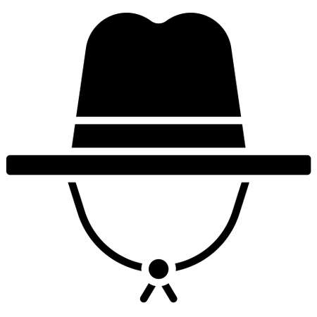 Cowboy hat icon,  Fourth of July related vector illustrationのイラスト素材