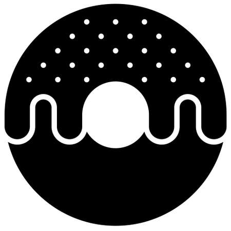 Donut icon,  Fourth of July related vector illustrationのイラスト素材