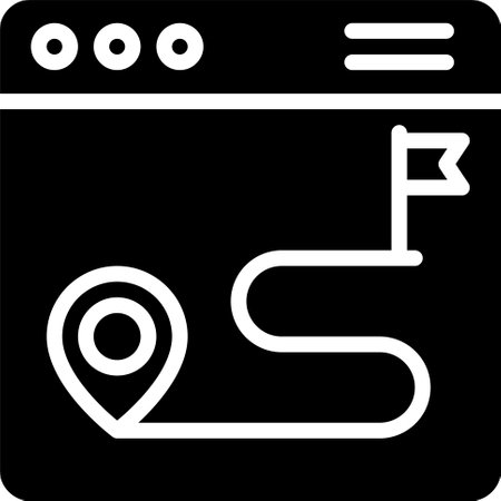 Route map icon, location map and navigation vector illustrationのイラスト素材