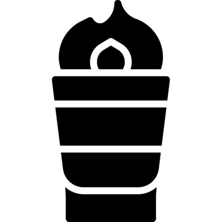 B-52 Cocktail icon, Alcoholic mixed drink vector illustrationのイラスト素材