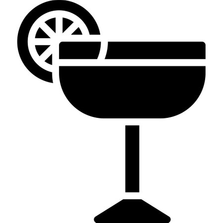 Gimlet Cocktail icon, Alcoholic mixed drink vector illustrationのイラスト素材