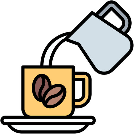 Service icon, Coffee shop related vector illustrationのイラスト素材
