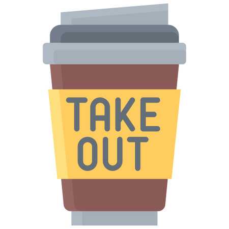 To go coffee icon, Coffee shop related vector illustrationのイラスト素材