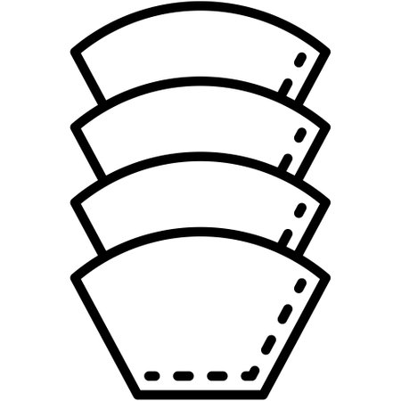 Filter paper icon, Coffee shop related vector illustrationのイラスト素材