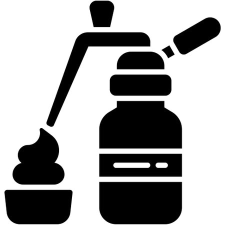 Whipped cream icon, Coffee shop related vector illustrationのイラスト素材