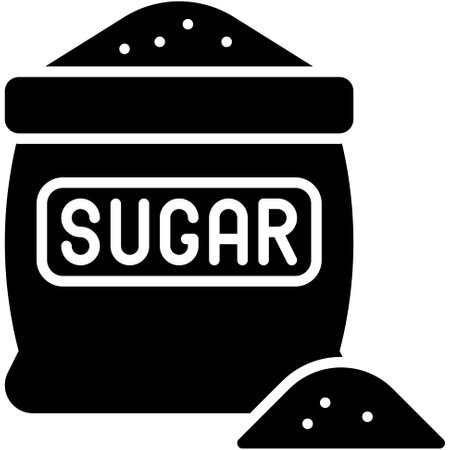 Sugar bag icon, Coffee shop related vector illustrationのイラスト素材