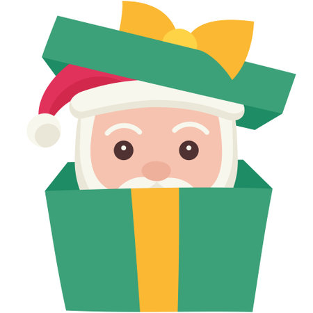 Santa claus doodle icon, vector illustrationのイラスト素材