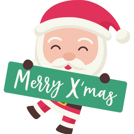Santa claus doodle icon, vector illustrationのイラスト素材