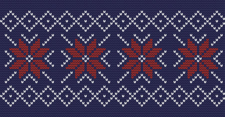 Knitted seamless pattern background, vector illustrationのイラスト素材