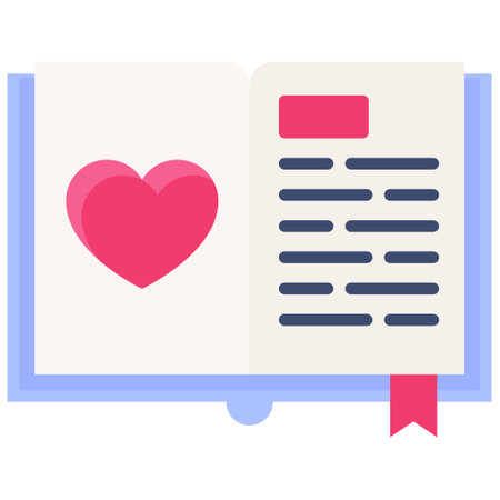 Diary icon, Valentines day related vector illustrationのイラスト素材